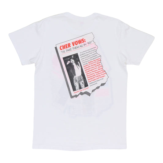 1990 Cher Irrational Enquirer Shirt Back