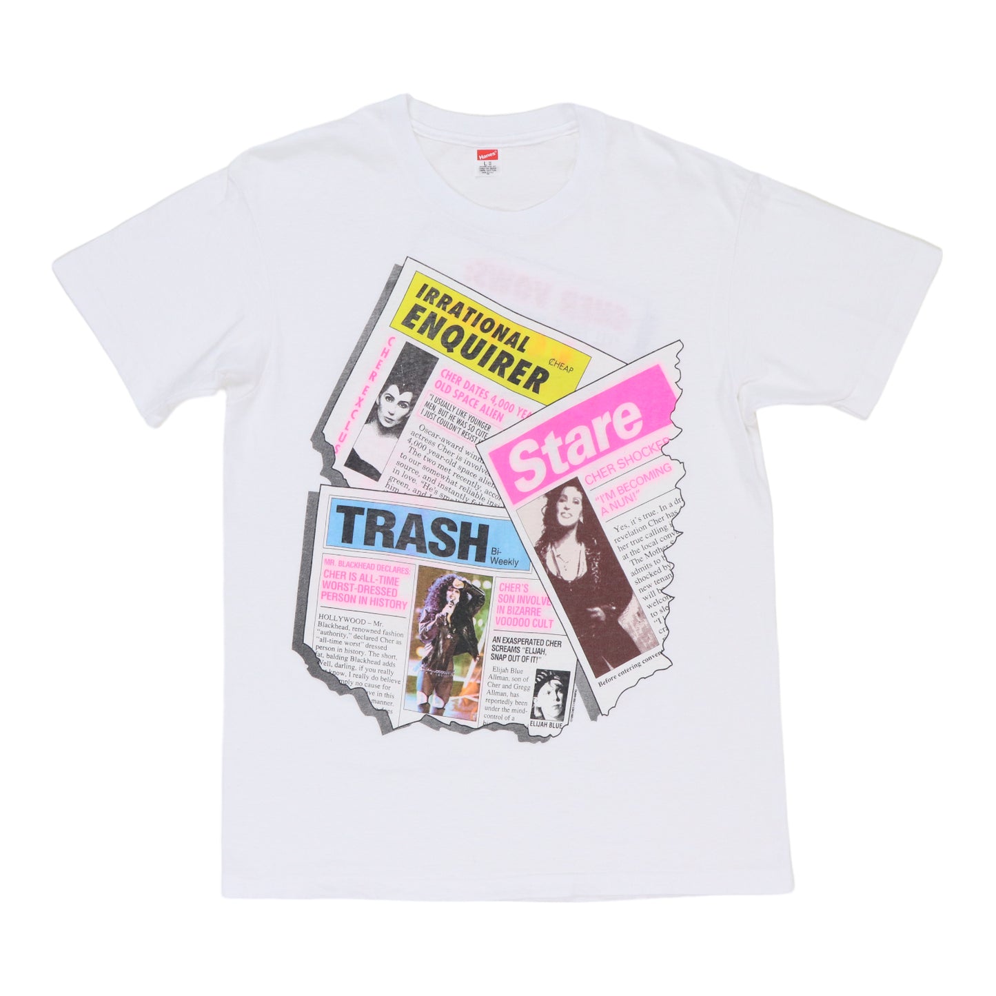 1990 Cher Irrational Enquirer Tabloid Shirt