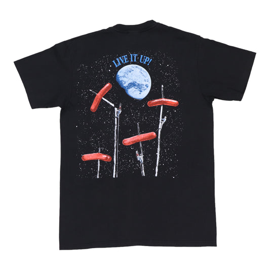 1990 Crosby Stills & Nash Live It Up Shirt Back