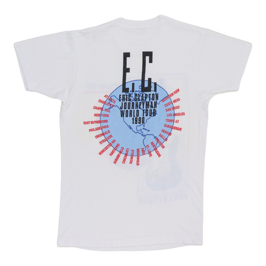 1990 Eric Clapton Journeyman Tour Shirt Back