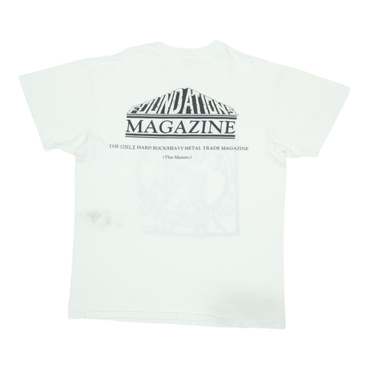 1990 Foundations Heavy Metal Magazine Shirt Back
