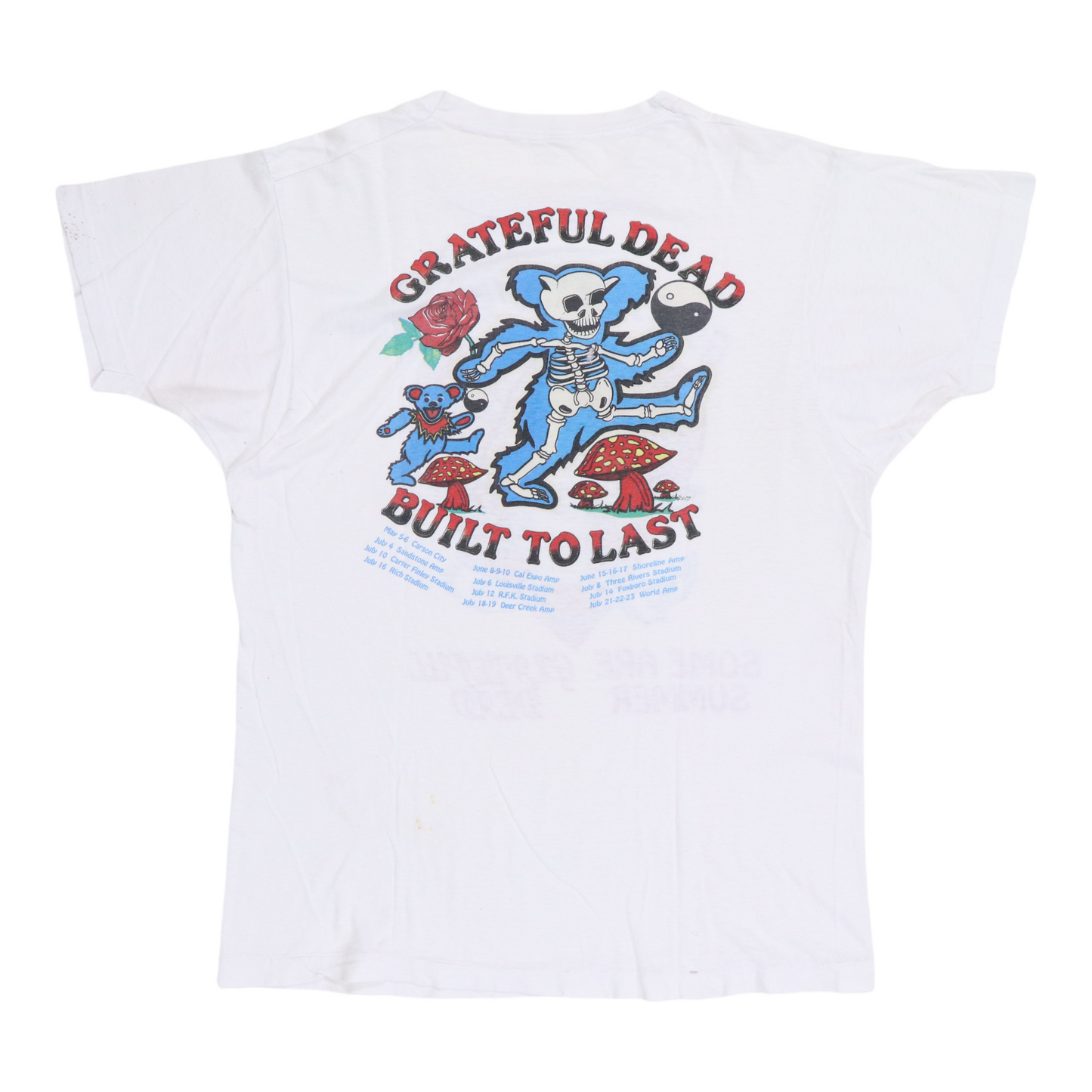 1990 Grateful Dead Built To Last Tour Shirt