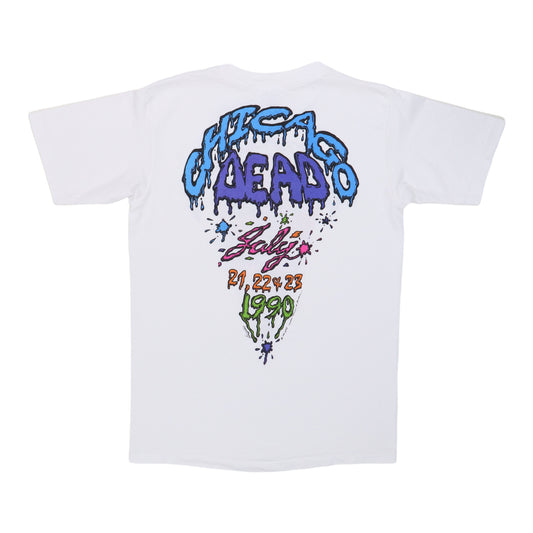 1990 Grateful Dead Chicago Dead Tour Shirt Back