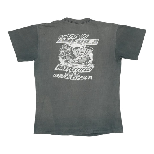 1990 Harley Davidson Fat Boy 3D Emblem Shirt Back