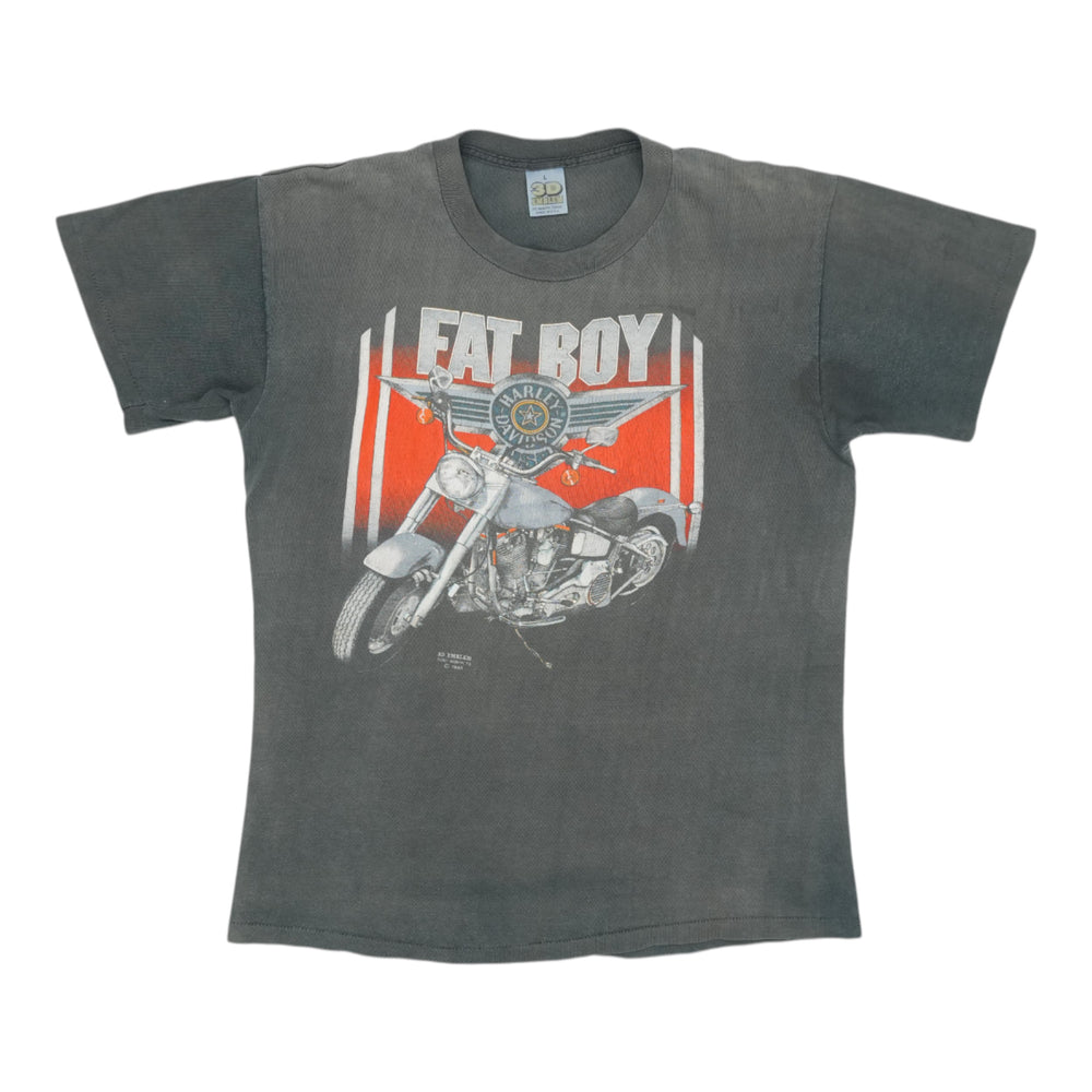1990 Harley Davidson Fat Boy 3D Emblem Shirt