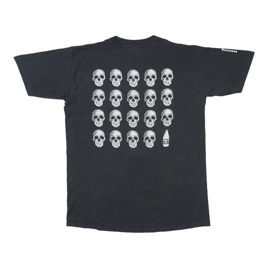 1990 Haunted Warehouse Party Skull Shirt