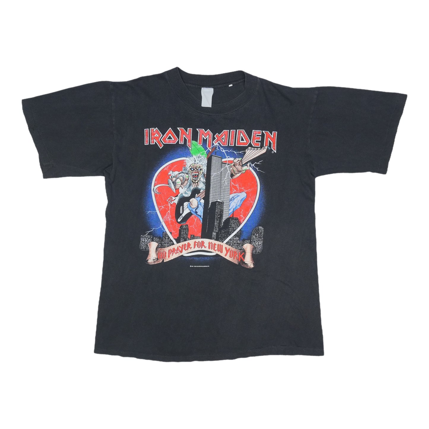 1990 Iron Maiden No Prayer For New York Shirt