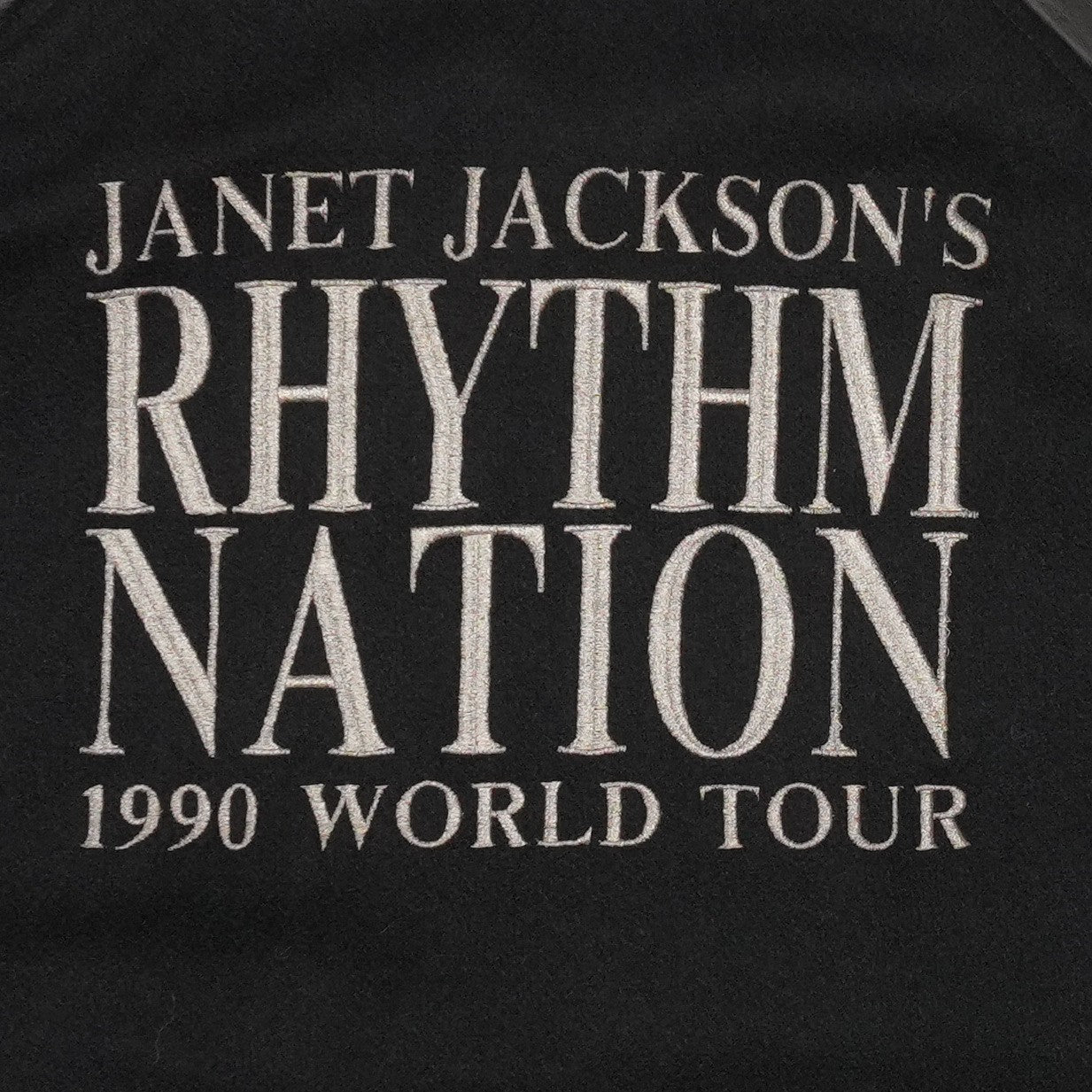 1990 Janet Jackson Rhythm Nation World Tour Varsity Jacket