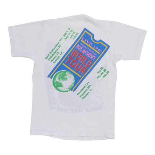 1990 Paul McCartney Tour Shirt Back