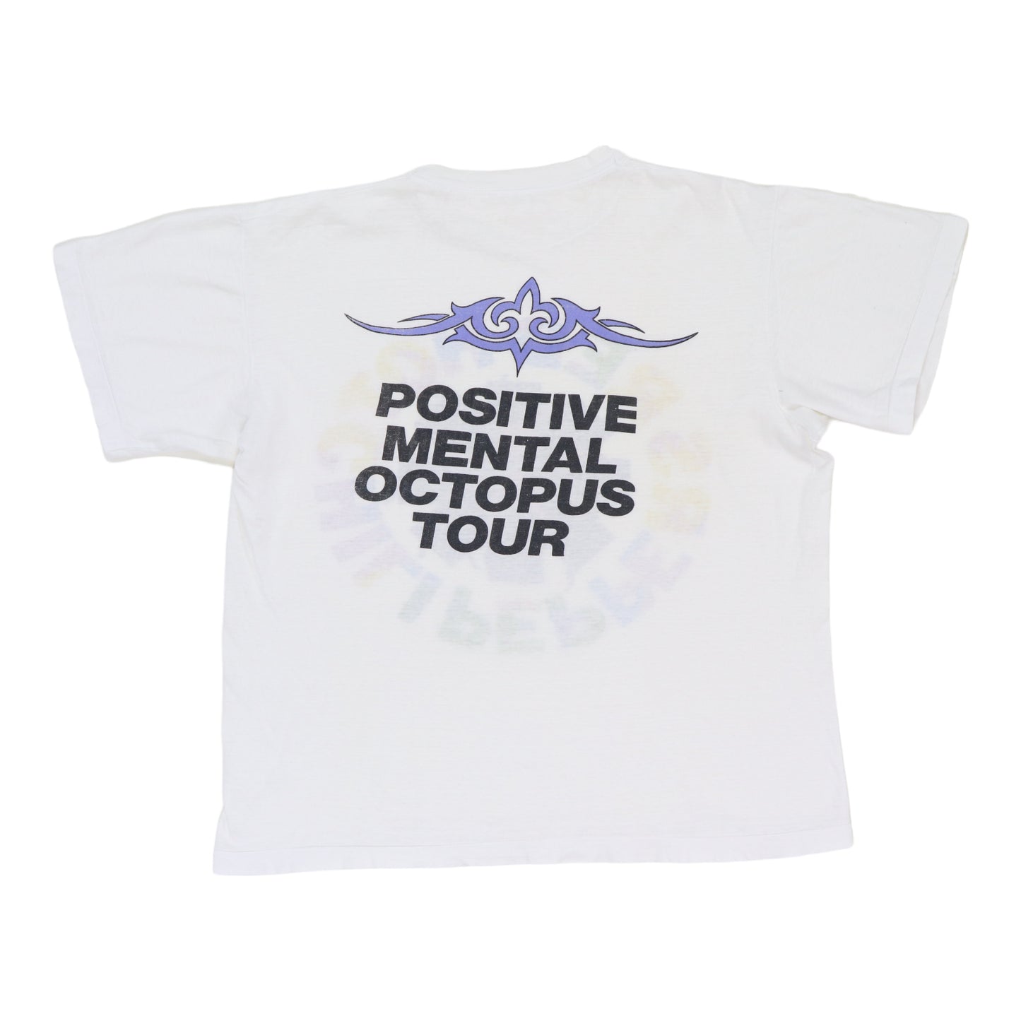 1990 Red Hot Chili Peppers Positive Mental Octopus Shirt Back