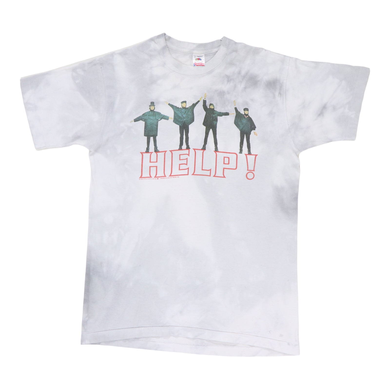 1990 The Beatles Help Tie Dye Shirt