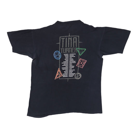 1990 Tina Turner Foreign Affair Tour Shirt Back