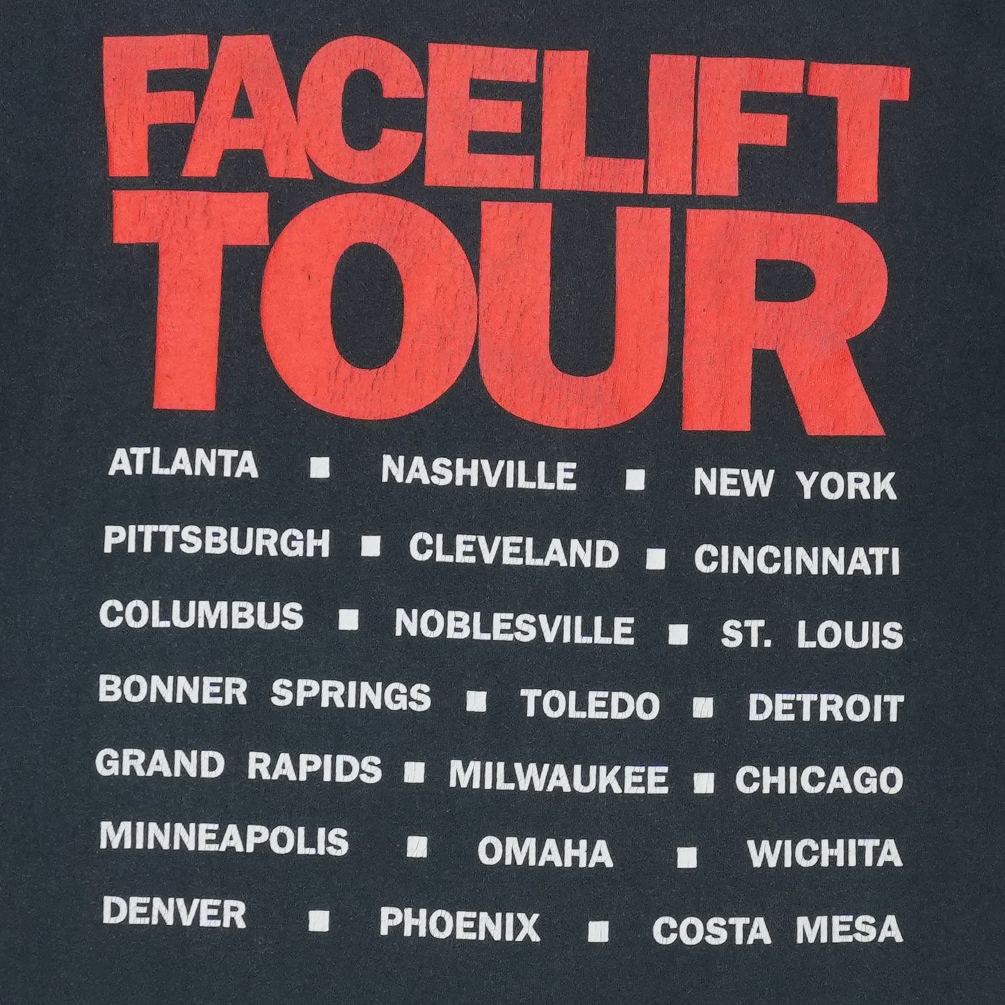 1990 Alice In Chains Facelift Tour Shirt