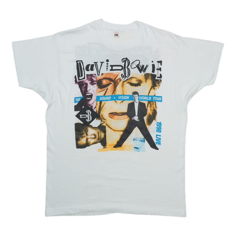 1990 David Bowie Sound + Vision World Tour Shirt Front