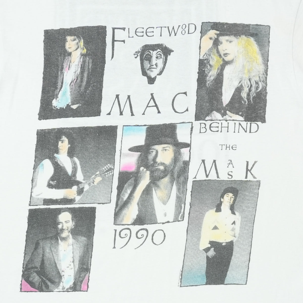 1990 Fleetwood Mac Behind The Mask Tour Shirt