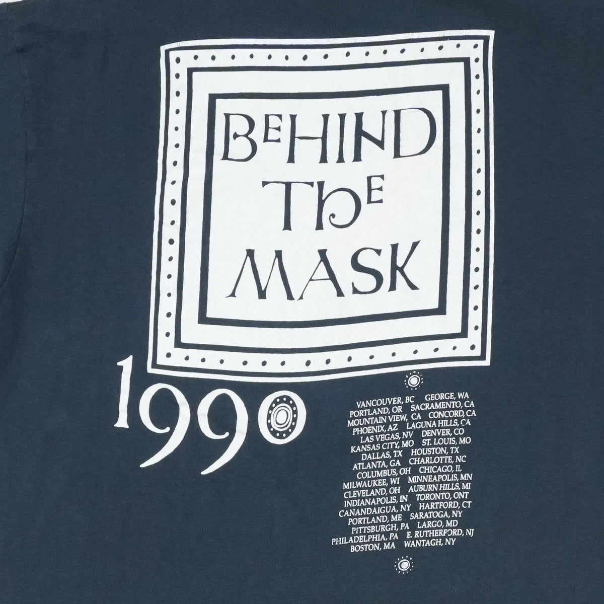 1990 Fleetwood Mac Behind The Mask Tour Shirt