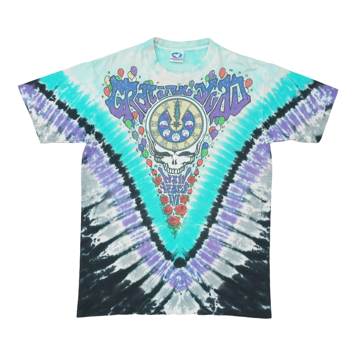 1990 Grateful Dead New Years Eve Tie Dye Shirt