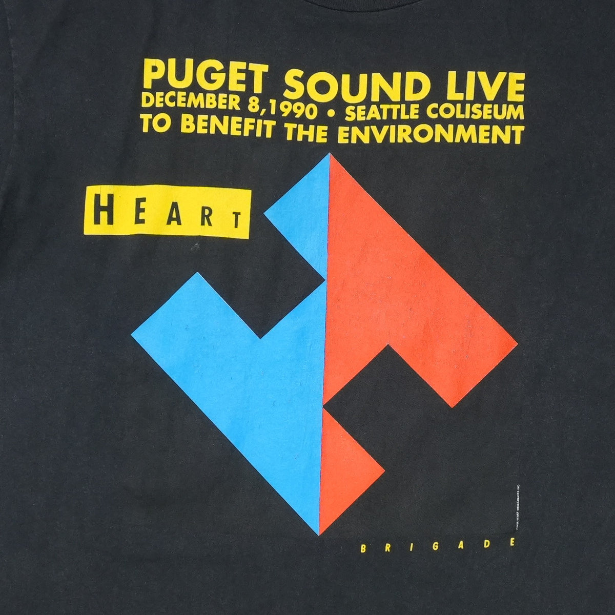 1990 Heart Brigade Puget Sound Benefit Concert Shirt