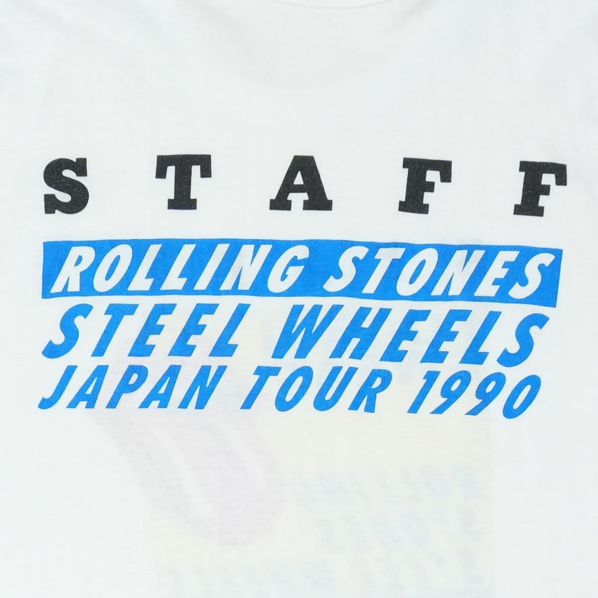 1990 The Rolling Stones Steel Wheels Japan Tour Staff Shirt