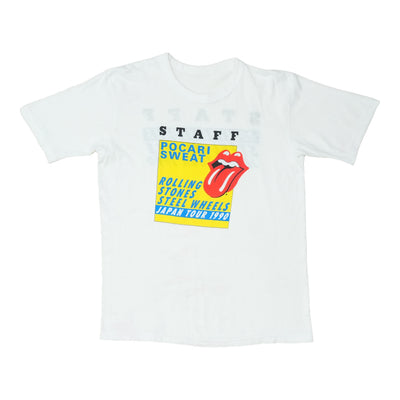 1990 The Rolling Stones Steel Wheels Japan Tour Staff Shirt