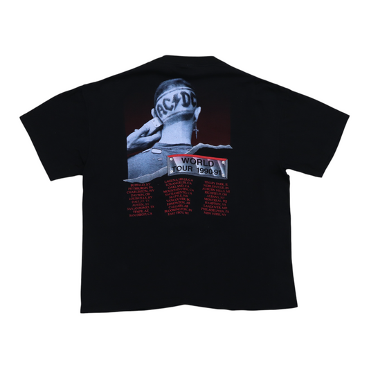 1990 ACDC Razors Edge World Tour Shirt Back