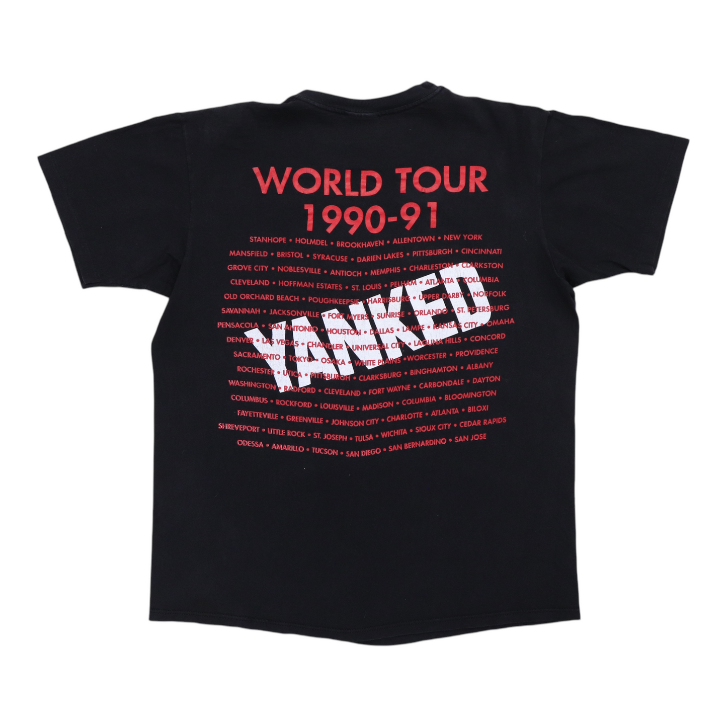 1990 Damn Yankees Yanked World Tour Shirt