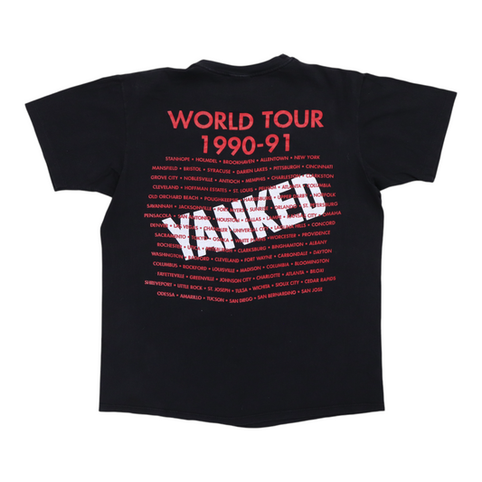 1990 Damn Yankees Yanked World Tour Shirt Back