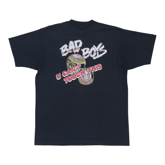 1990 Detroit Pistons Bad Boys Hammertime Shirt Back