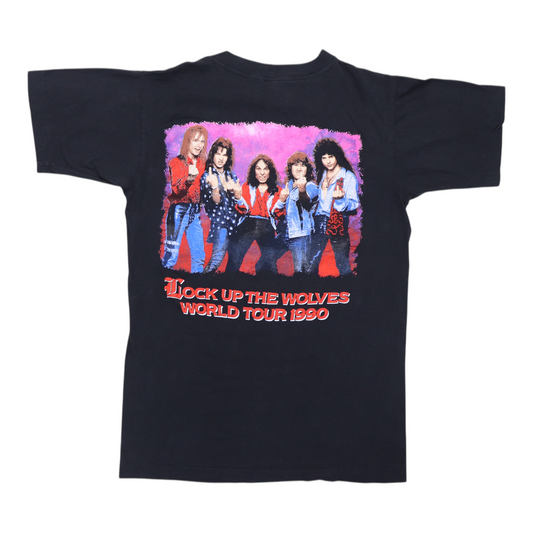 1990 Dio Lock Up The Wolves Tour Shirt Back