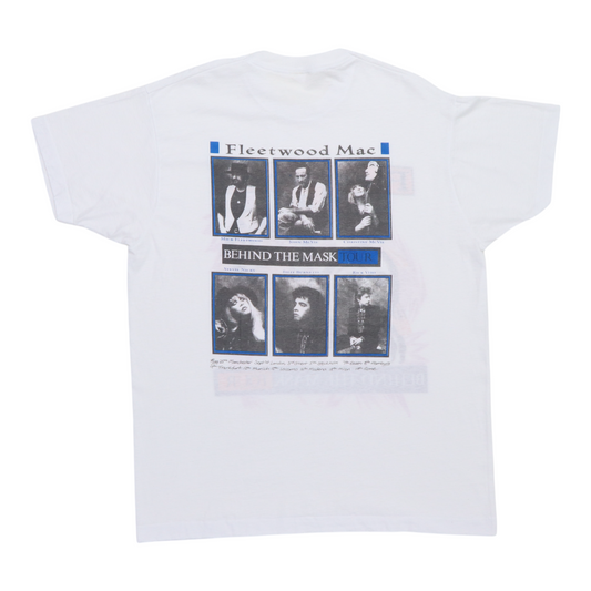 1990 Fleetwood Mac Behind The Mask Tour Shirt Back