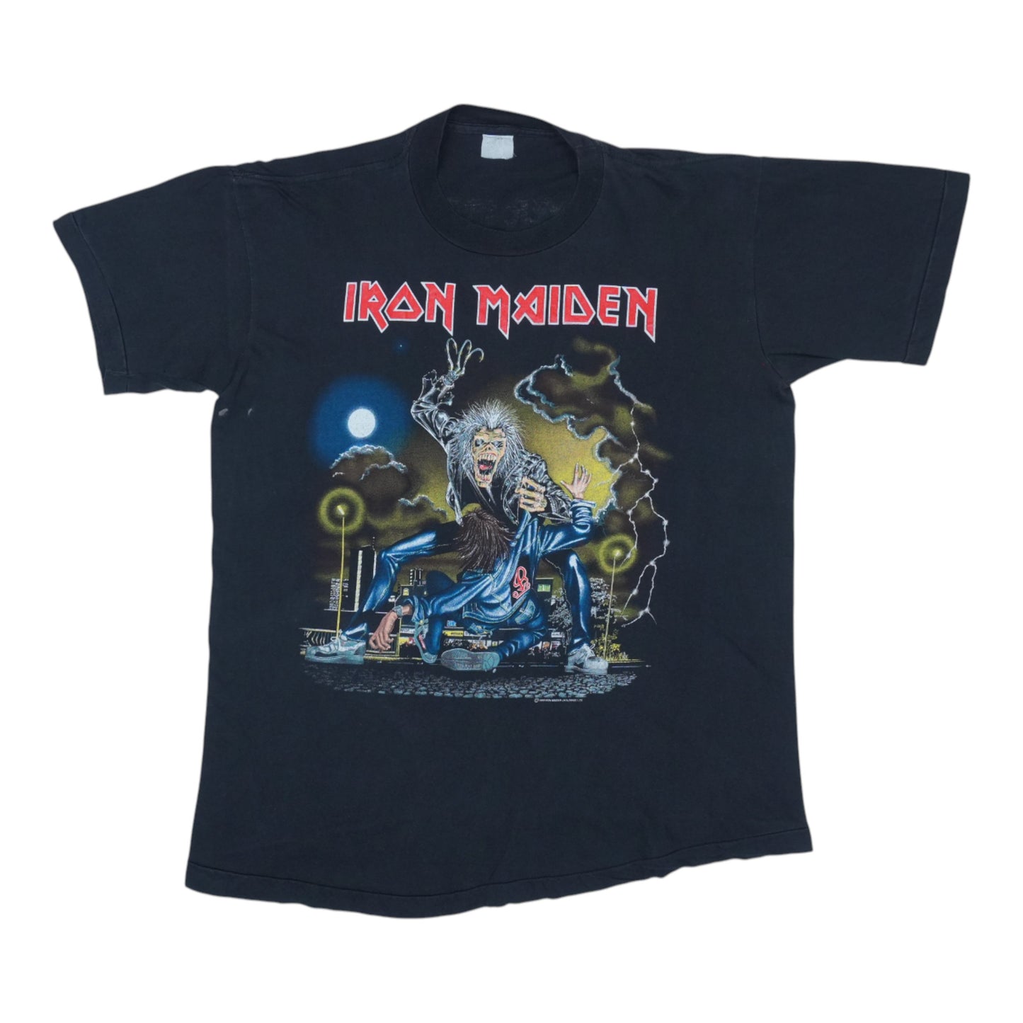 1990 Iron Maiden No Prayer On The Road Tour Shirt
