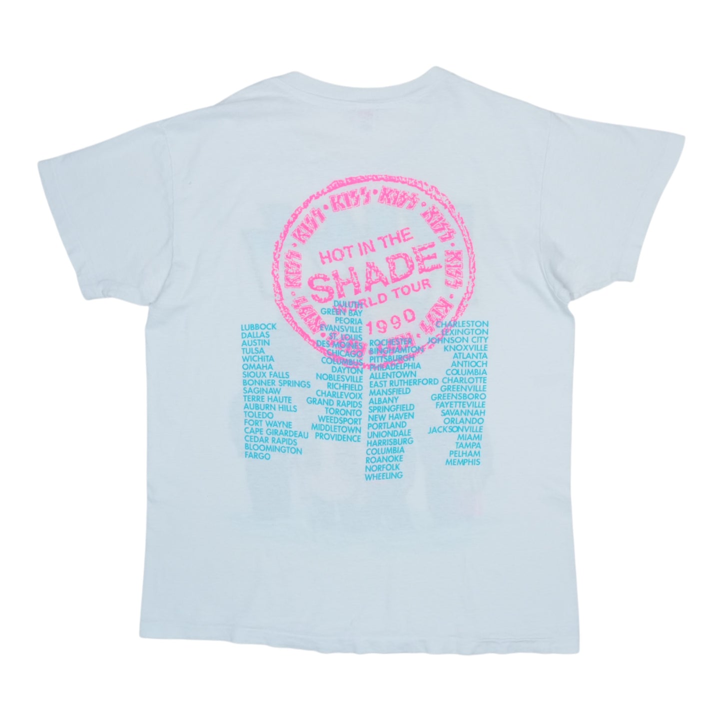 1990 Kiss Hot In The Shade Tour Shirt