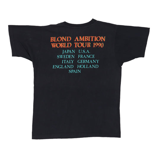 1990 Madonna Blonde Ambition World Tour Shirt Back