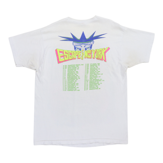1990 Ramones I Wanna Be Well Escape From New York Tour Shirt Back