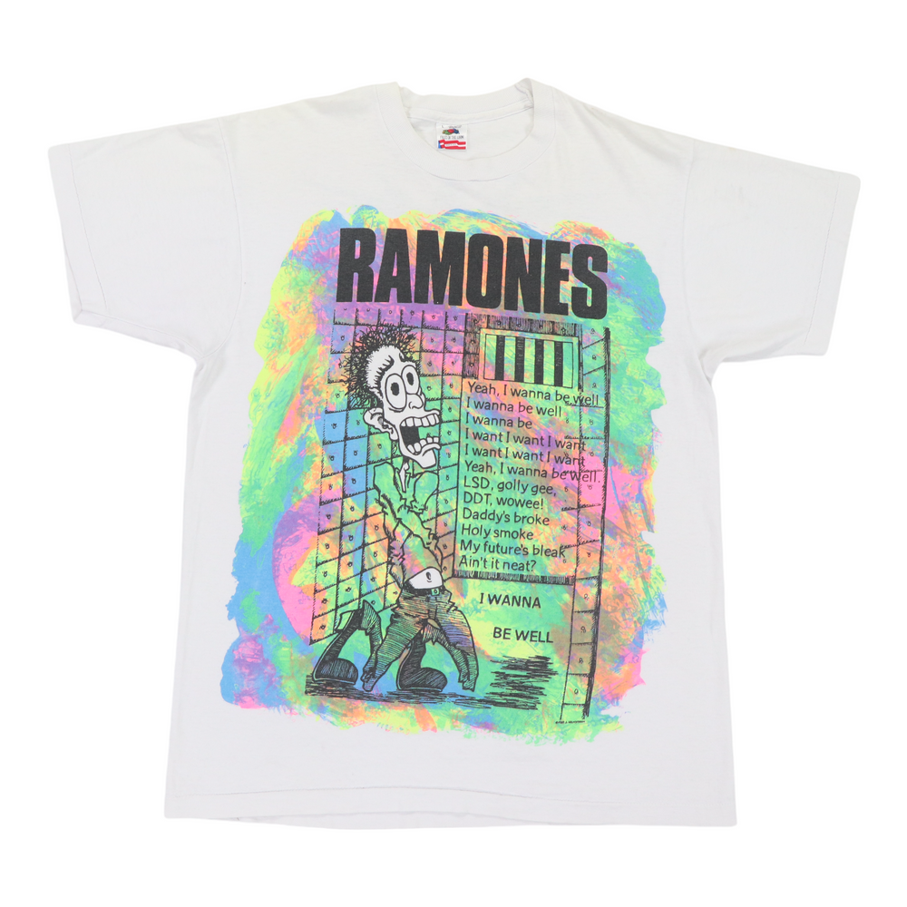 1990 Ramones I Wanna Be Well Tour Shirt