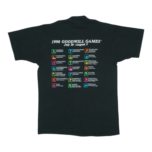1990 Seattle Goodwill Games Shirt Back