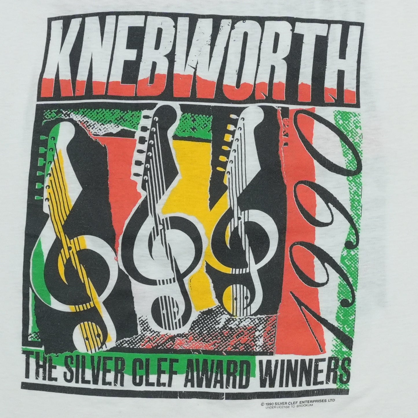 1990 Knebworth Silver Clef Award Winners Shirt Detail 2