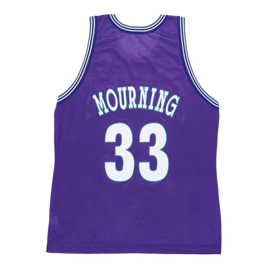 1990s Alonzo Mourning Charlotte Hornets Jersey Back