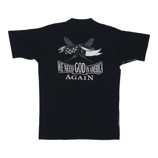1990s Bald Eagle God In America Shirt