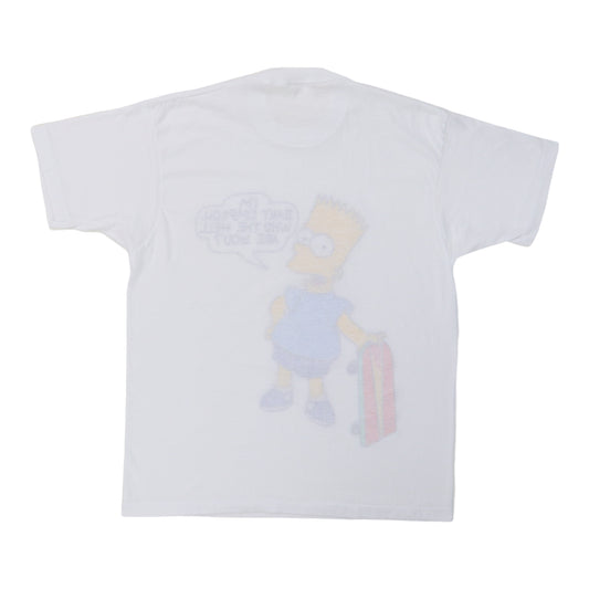1990s Bart Simpson Who The Hell Are You Shirt Back