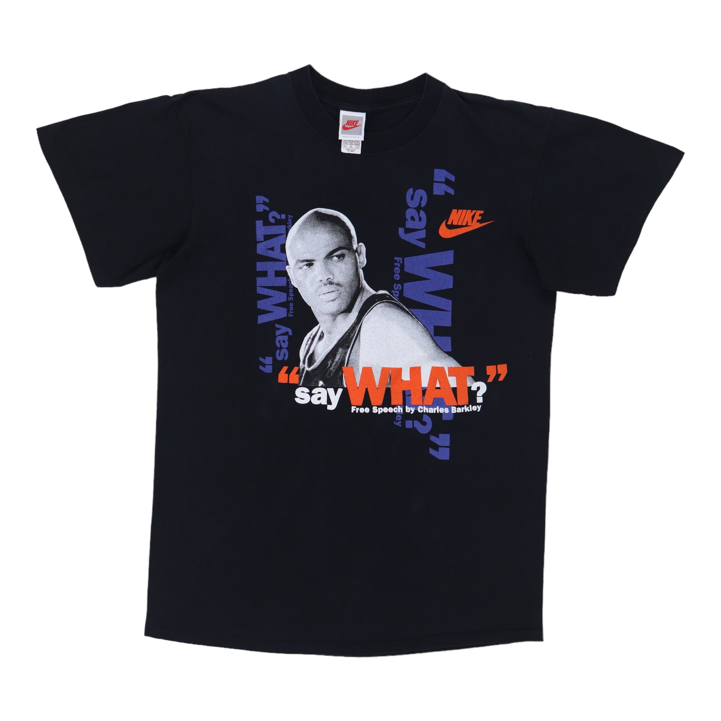 1990s Charles Barkley Free Speech Nike Shirt