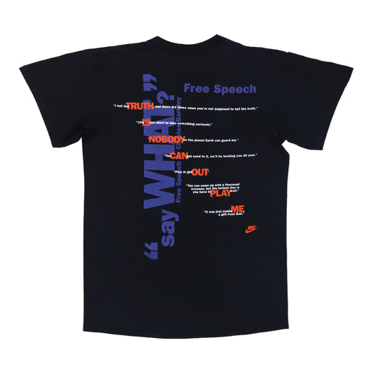 1990s Charles Barkley Free Speech Nike Shirt Back