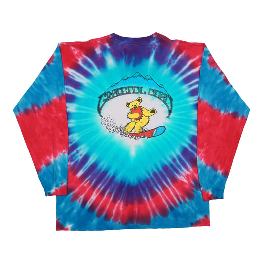 1990s Grateful Dead Snowboarding Bears Tie Dye Long Sleeve