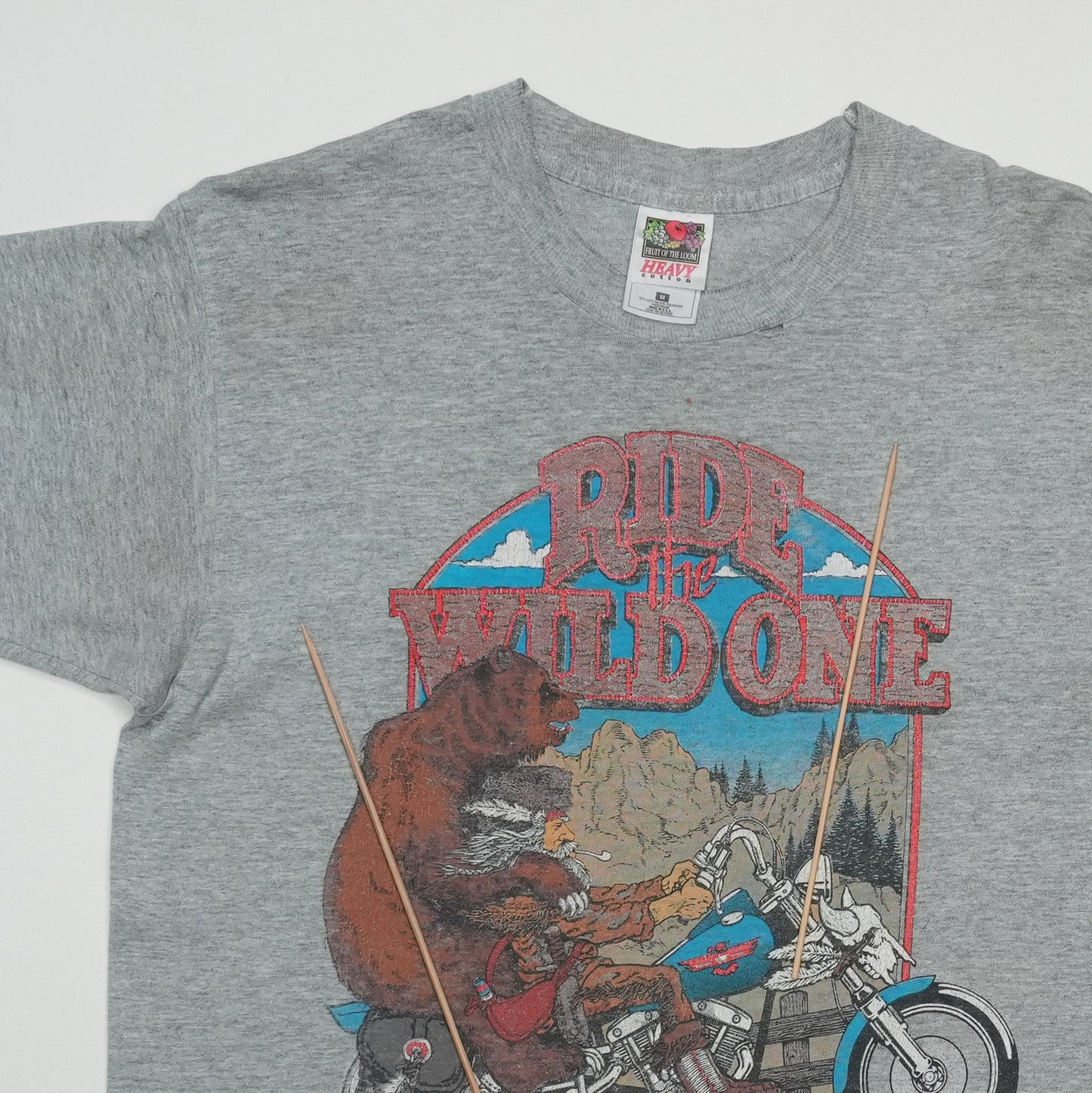 1990s Harley Davidson Ride The Wild One Shirt Detail 3