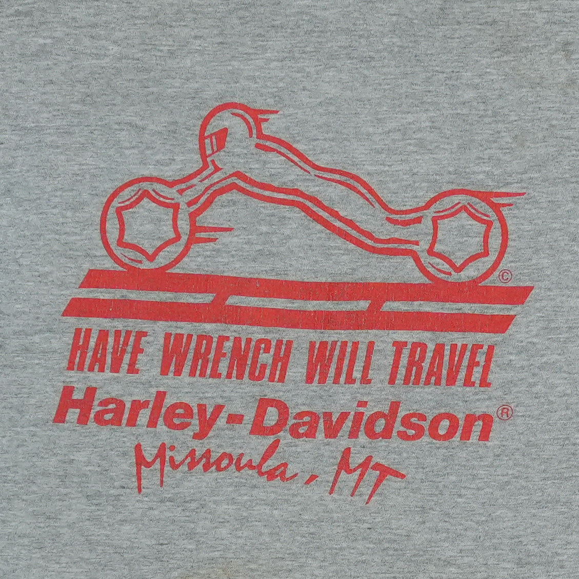 1990s Harley Davidson Ride The Wild One Shirt Detail 7