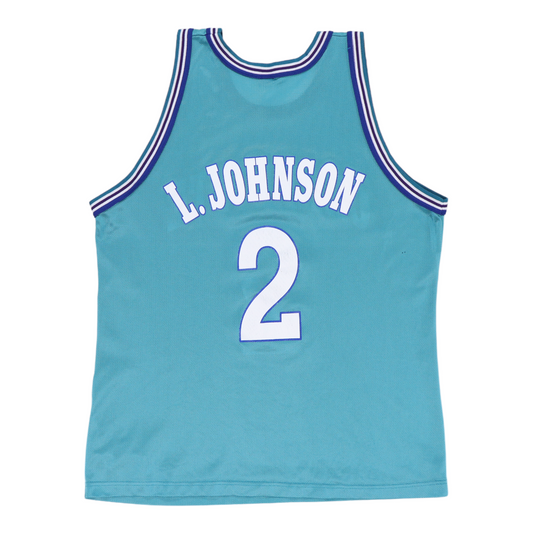 1990s Larry Johnson Charlotte Hornets NBA Jersey Back