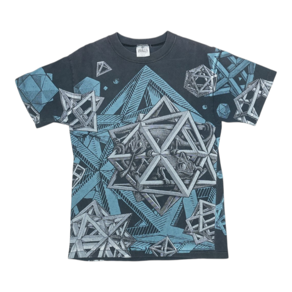 1990s MC Escher All Over Print Shirt