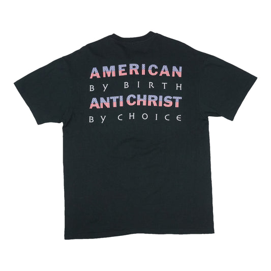 1990s Marilyn Manson American By Birth Antichrist By Choice Shirt