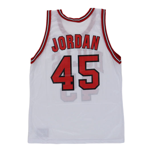 1990s Michael Jordan Chicago Bulls 45 NBA Champion Jersey Back