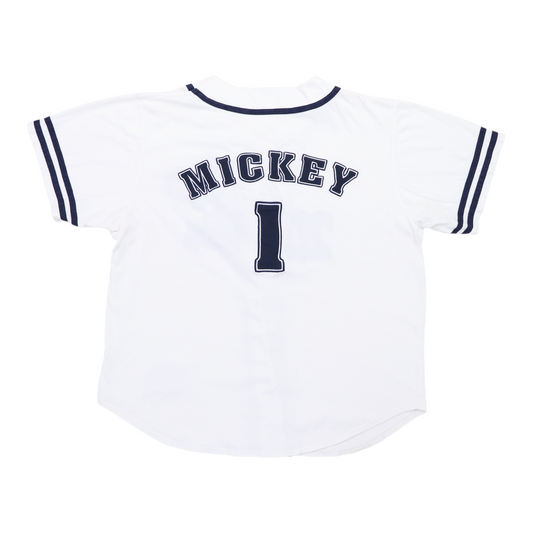 1990s Mickey Mouse Baseball Jersey Shirt Back